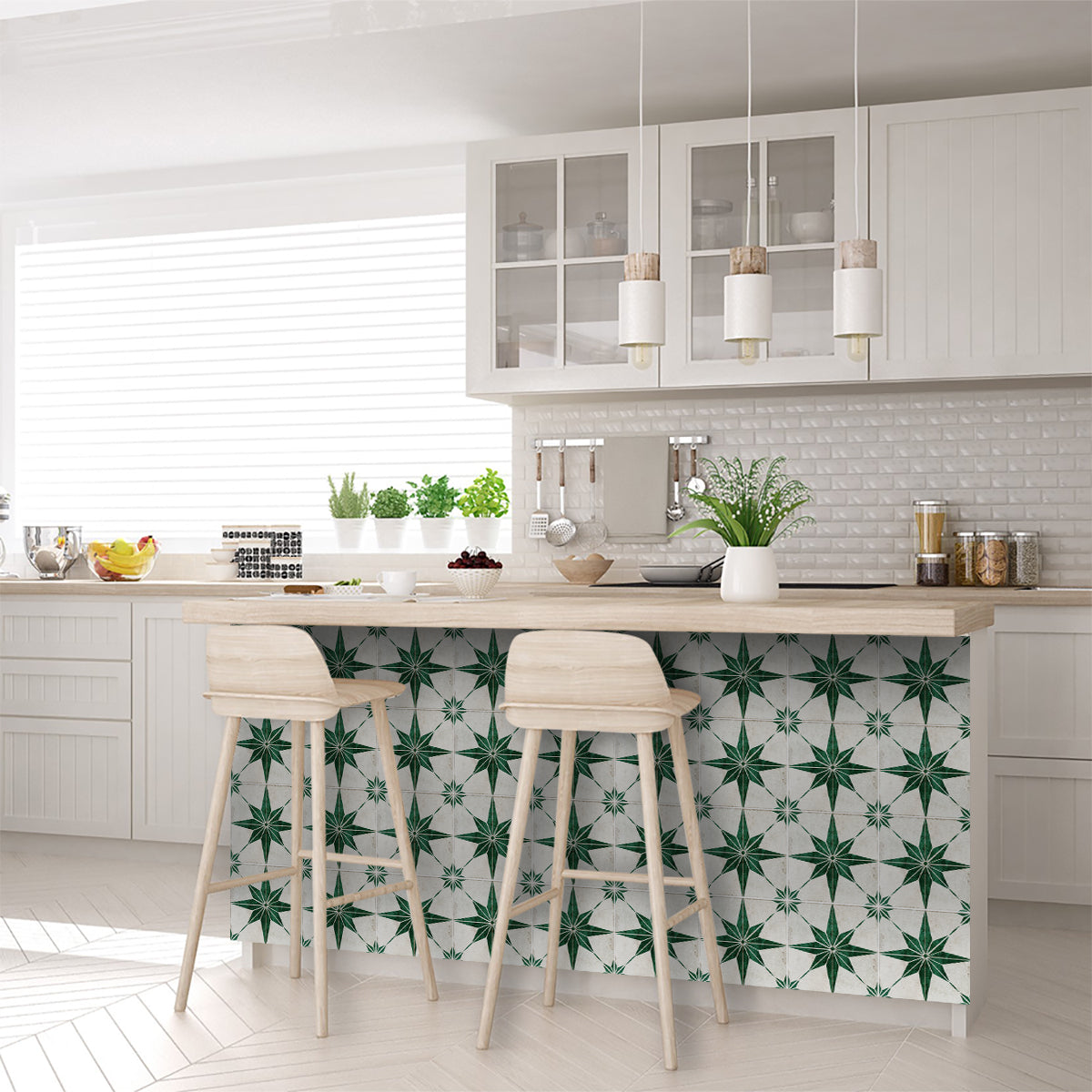 Green Star Design hassle-free wall tiles for easy DIY home renovation Model  - R90