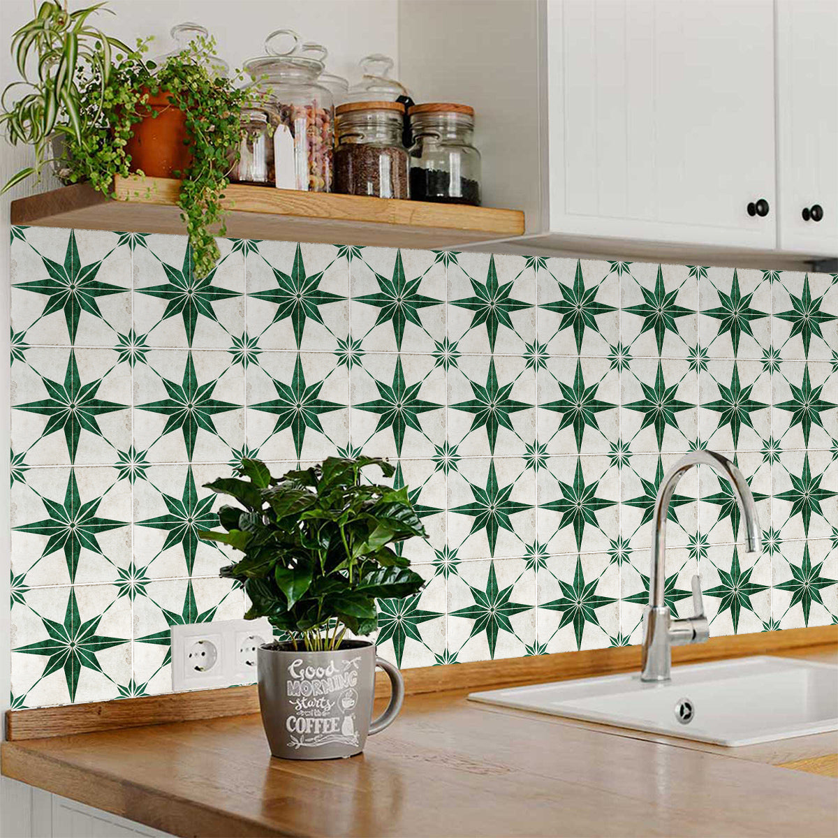 Green Star Design hassle-free wall tiles for easy DIY home renovation Model  - R90