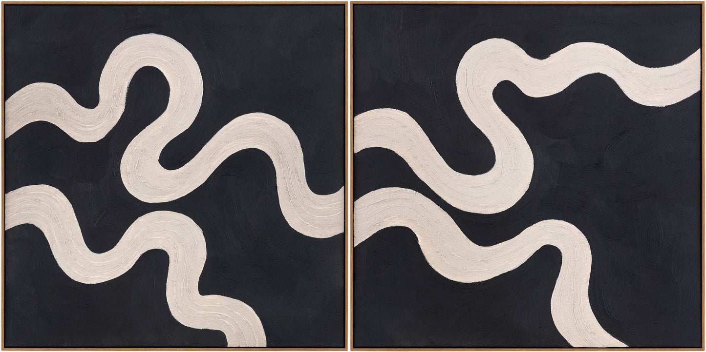 Rich Charcoal Modern Framed Wall Art for modern gallery walls