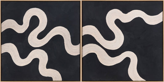 Rich Charcoal Modern Framed Wall Art for modern gallery walls