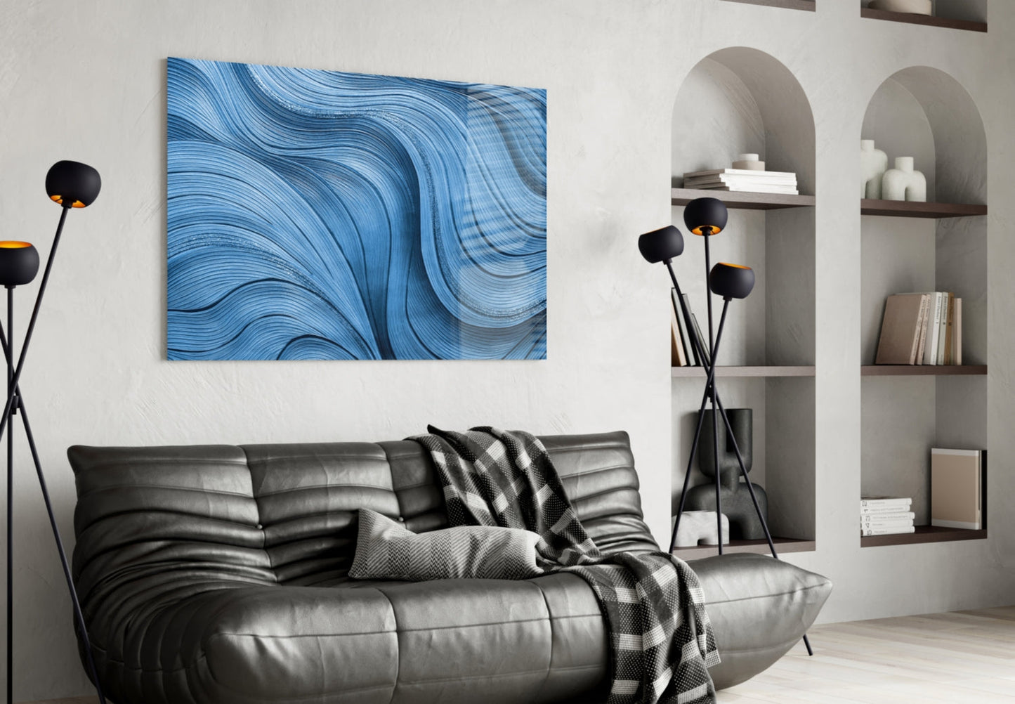 Abstract Art Glass Wall Art
